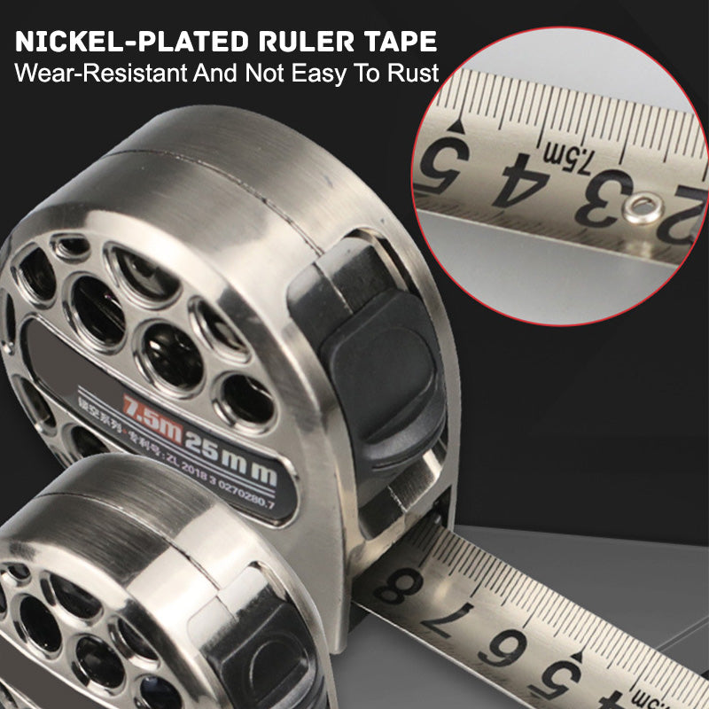 3/5/7.5M Metric Tape Measure Stainless Steel Anti-corrosion Retractable Metric Ruler Hollow Woodworking Measuring Tool