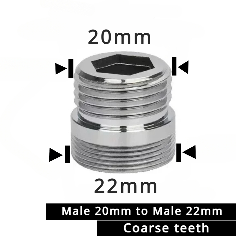 Stainless Steel Faucet Connector M22 To M20 M18 M1/2" Thread Joints Water Purifier Accessory Kitchen Water Tap Adapter Fittings: Blue