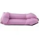 Aufblasbare Sofa-Matratze, zusammenklappbare Campingmatte, Luftbett, Einzelgröße, draussen-Isomatte für Ausflüge, Kissen, tragbare draussen-matt: Lila