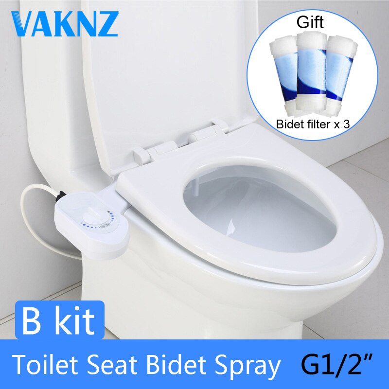 Echt Vaknz Toiletbrillen bidet bidet kraan eenvoudige schoon toilet seat: B kit (3Pcs filter)