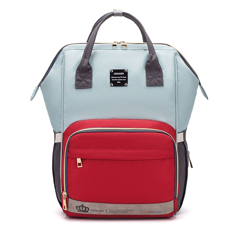 Lequeen-Bolsa de pañales para bebé, mochila de viaje, bolsa de lactancia, portátil, multicolor: type i