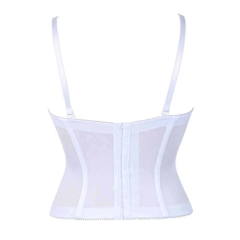 Corset de mariage blanc, Bustier, surbuste, avec bonnet, Lingerie, taille amincissante, tenue de mariée