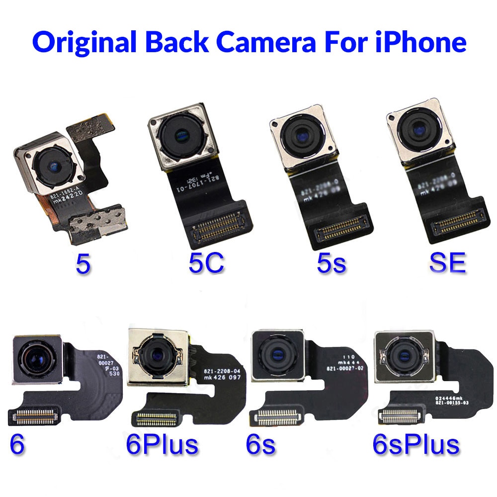 Original Hinten Wichtigsten Zurück groß Kamera für iPhone 5 SE 5 5s 5c 6 6 Plus 6S 6S Plus 7 7 Plus 8 8 Plus X XR XS Max biegen Kabel