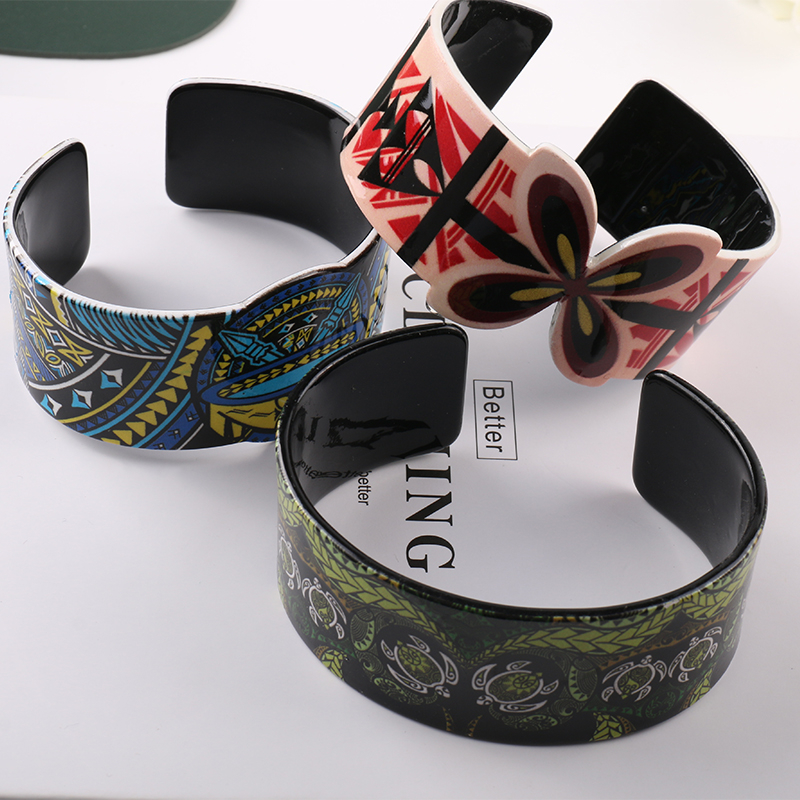 Bracelet manchette imprimé papillon et fleurs pour femmes et filles, Vintage, fête d'anniversaire, meilleur de noël,