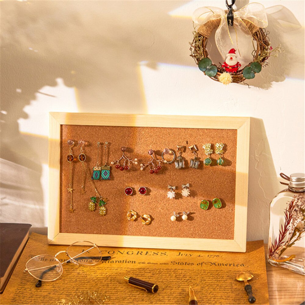 Zachte Houten Kurk Boord Postkaart Photowall Brief Bericht Board Punaise Diy Memo Papier Achtergrond Board Handgemaakte Craft