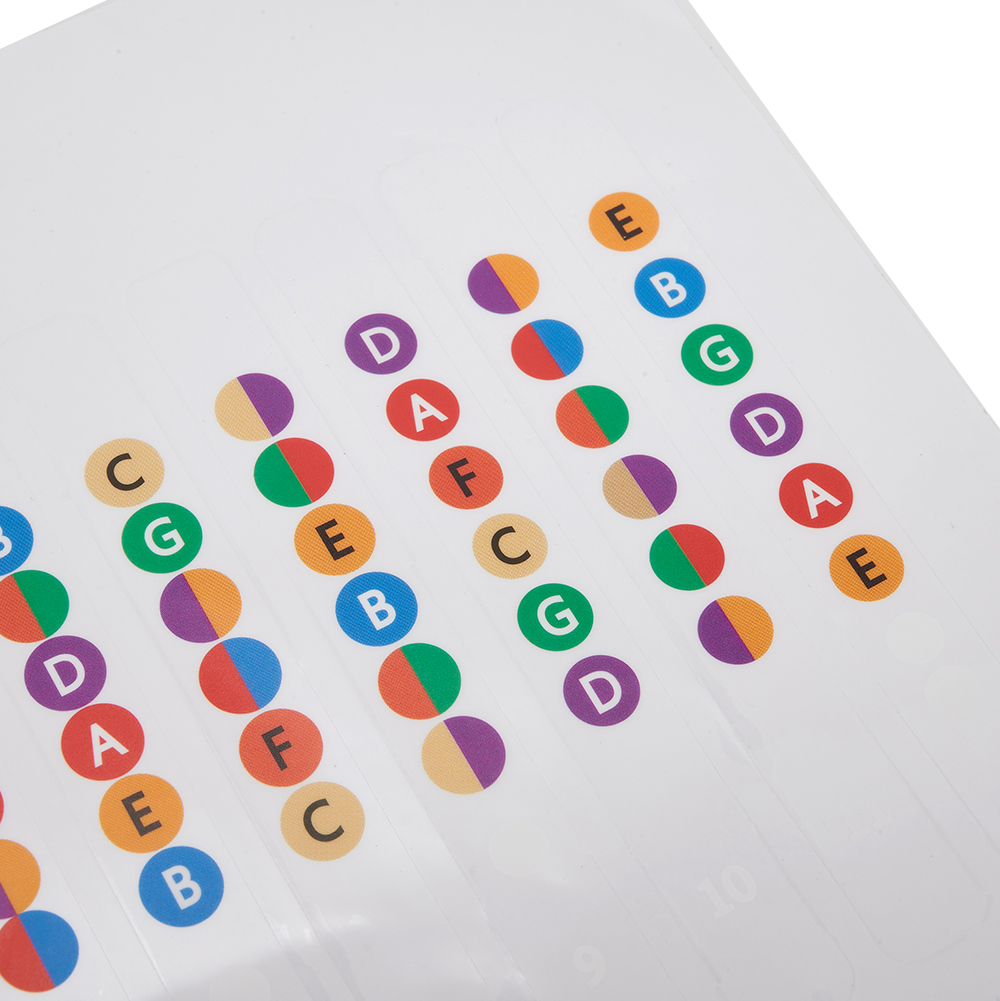 Guitar Fretboard Stickers Scales Notes Fret Decals Beginner Learning Labels Sticker Acoustic Electric Guitars Accessories Parts