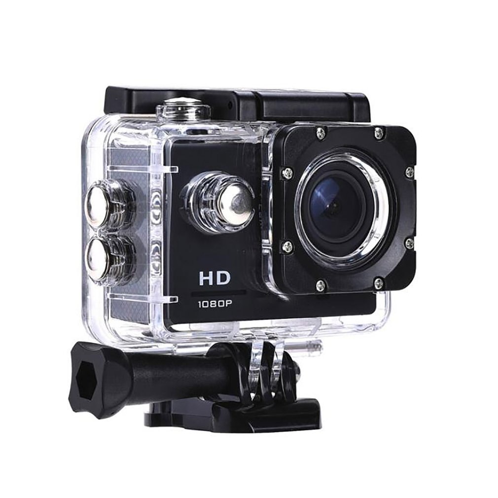 Action Camera Plastic 30M Waterproof Go Diving Pro Sport Mini Dv 1080P Video Camera Bike Helmet Car Cam Dvr: black