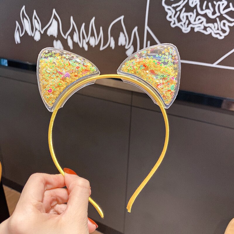 Haar Hoepel Leopard Print Cat Ear Decor Halloween Hoofdband Zachte Verstelbare Cosplay Hoofddeksel Thema Partij Decoratie