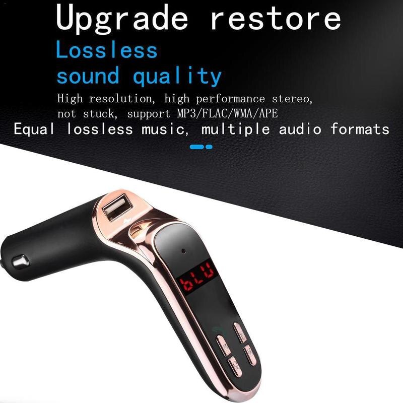 Black Color Wireless Bluetooth Car MP3 Player Radio Kit USB FM LCD Charger Transmitter Z2V7