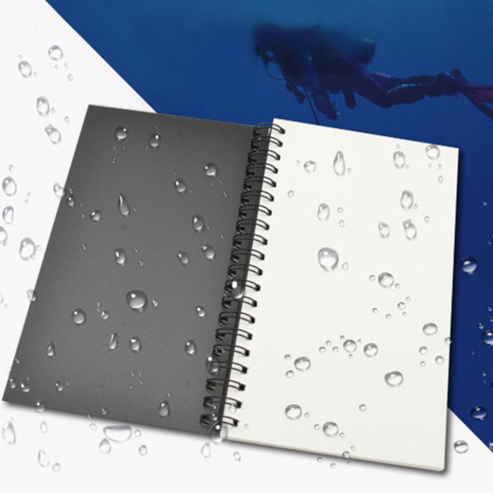Waterdicht Nat Notities Notepad Onderwater Notebook Met Potlood, Zwarte Cover Voor Duiken Snorkelen