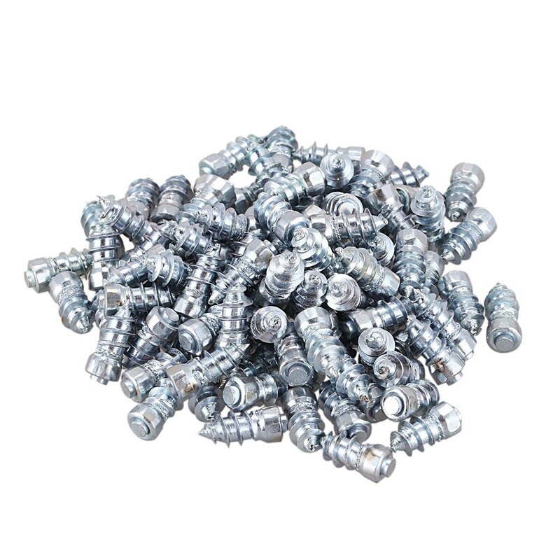 100 pièces 15mm/0.59 pouces acier roue pneu goujon vis neige pneu pointes pour voiture Auto SUV ATV neige clou anti-dérapant vis