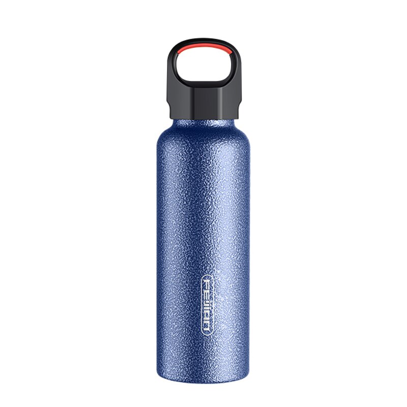 Feijian Sport Draagbare Thermoskan, Rvs Tumbler, Outdoor Reizen Camping Cup, Wate Fles Mok: blue