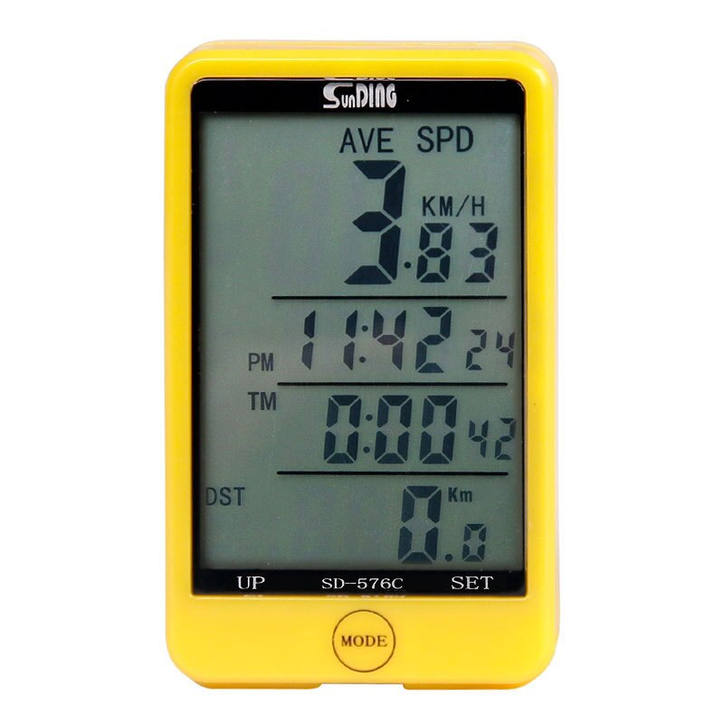Bicycle code watch Sunding Mountain Bicycle Speed Meter SD576C Wireless English Waterproof Speedometer Velocity Metre NightLight