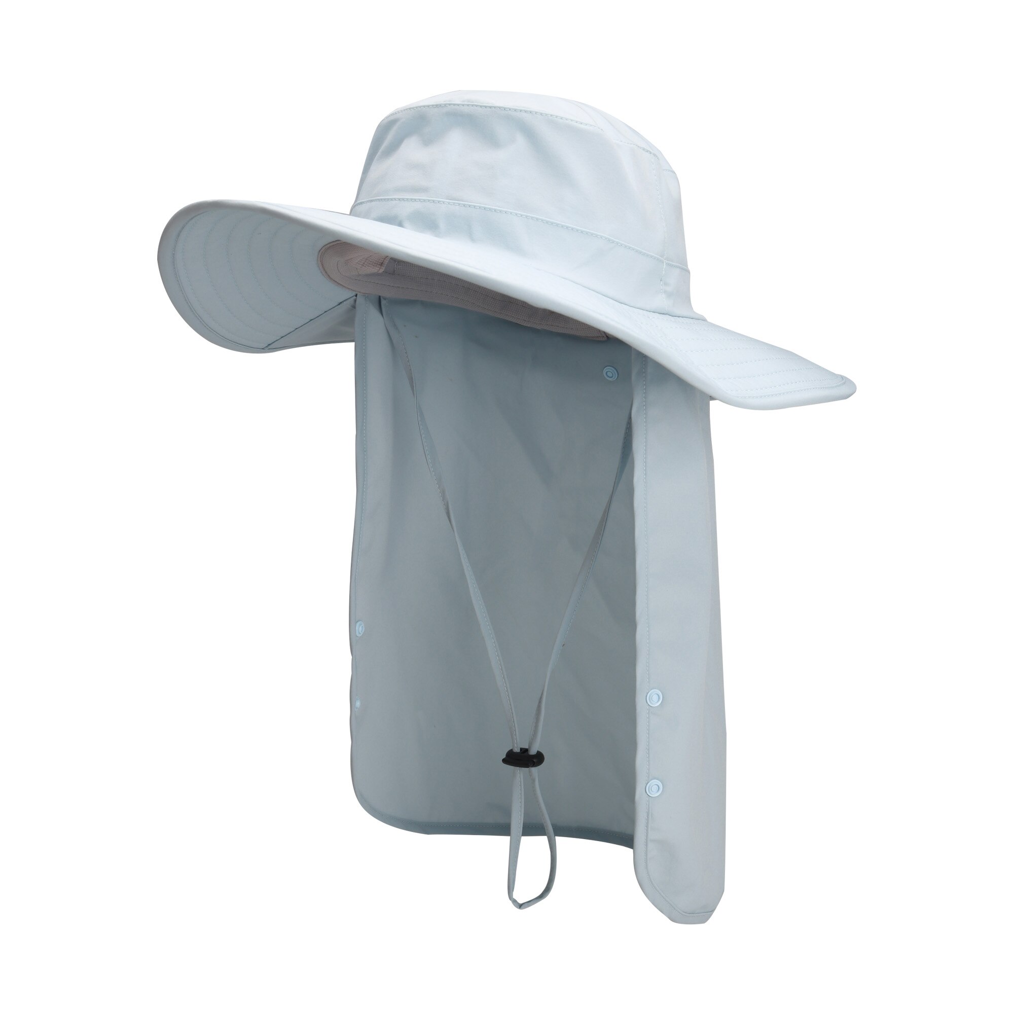 Connectyle Mens Vrouwen Upf 50 + Zon Bescherming Safari Hoed Lichtgewicht Quick Dry Verstelbare Opvouwbare Met Nek Flap Vissen Zon hoed: Aqua Blue