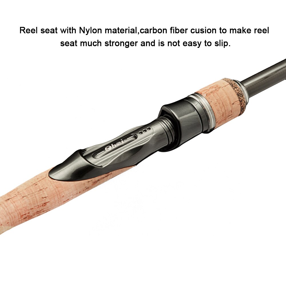 Obei ouragan Baitcasting canne à pêche voyage Ultra léger filature leurre 5g-40g M/ML/MH Accion tige 1.8m 2.1m 2.4m 2.7m 3 Section