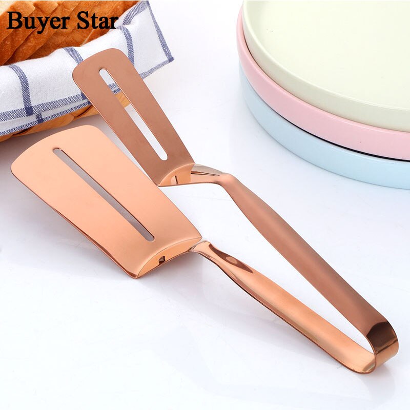 1pc madtang i rustfrit stål stegt fisk pizza bøf clips tang bbq grill tang non-stick grill grill tang køkkenværktøj