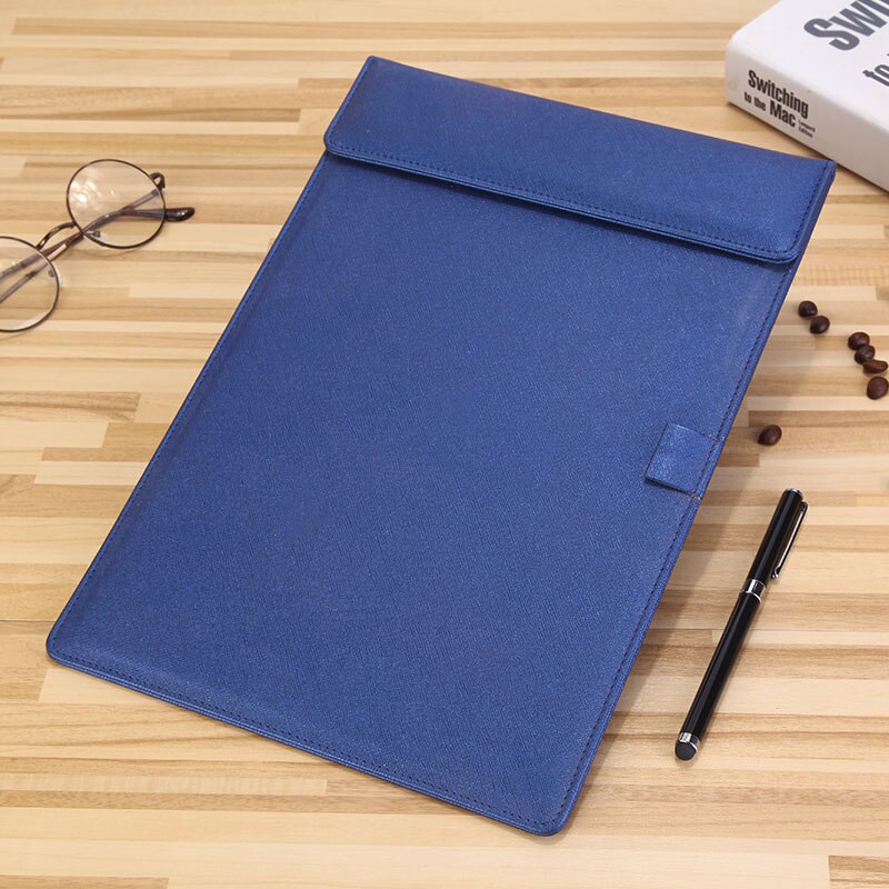 A4 Paper PU leather Manager folder File Nursing Clipboard Folder Contract Folder Student Writing Pad School Office Stationery