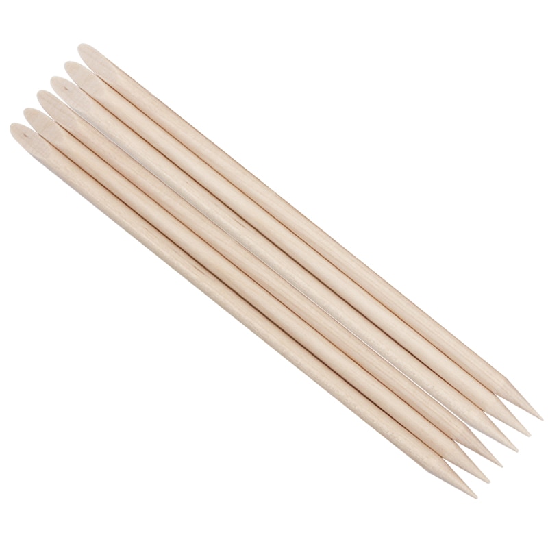 300Pcs/500Pcs Nail Houten Cuticle Pusher Remover Nail Art Stickers Orange Wood Sticks Cuticle Removal Manicure Nail art Gereedschap