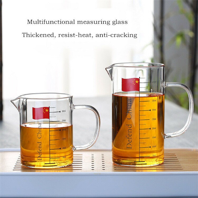 Meten Glas Food Grade Borosilicate Verdikte Glas Cup Huishouden Keuken Multifunctionele Schaal Cup Melk Werper Drankjes Jug
