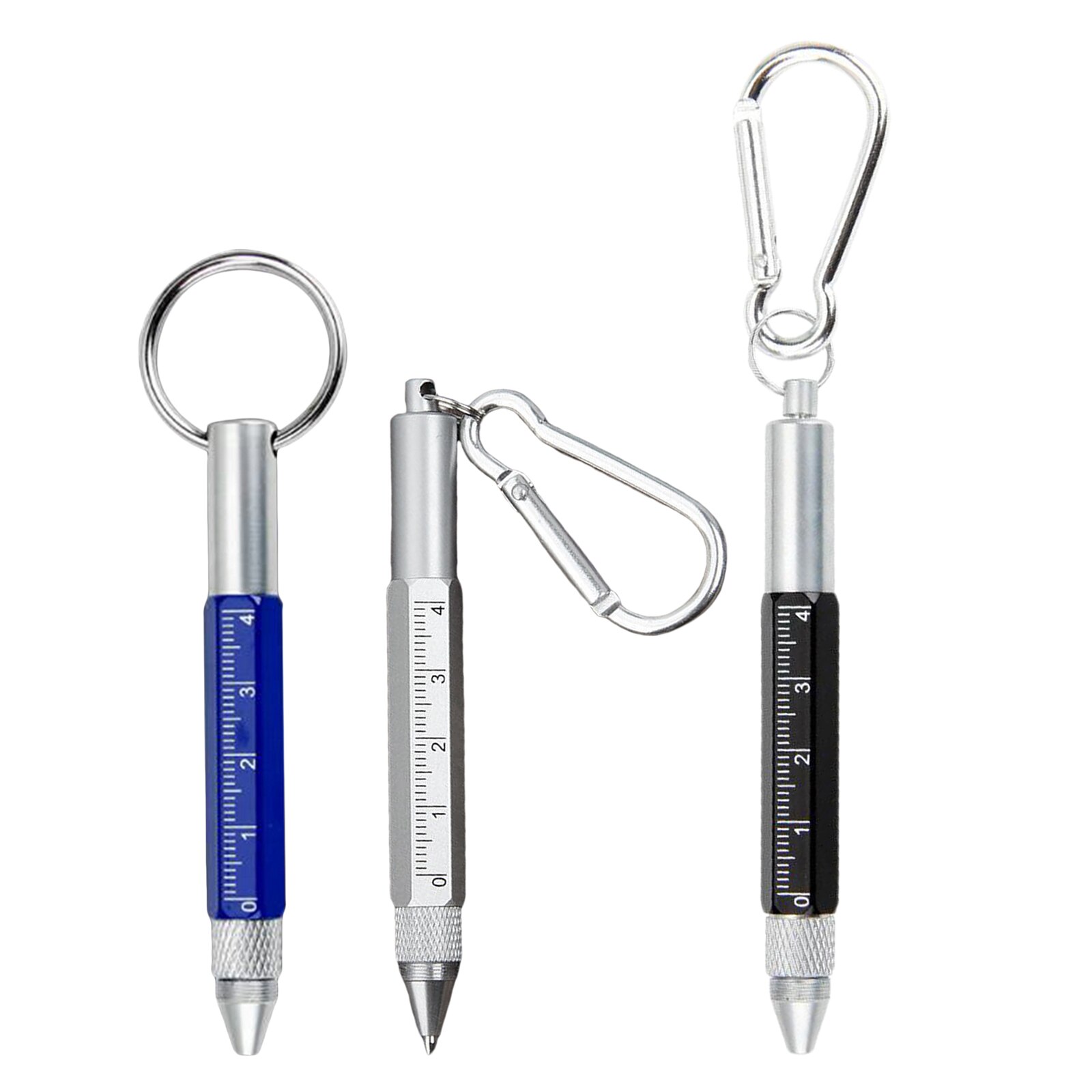 6-In-1 Sleutelhanger Pen Praktische Sleutelhanger Stylus Multifunctionele Balpen