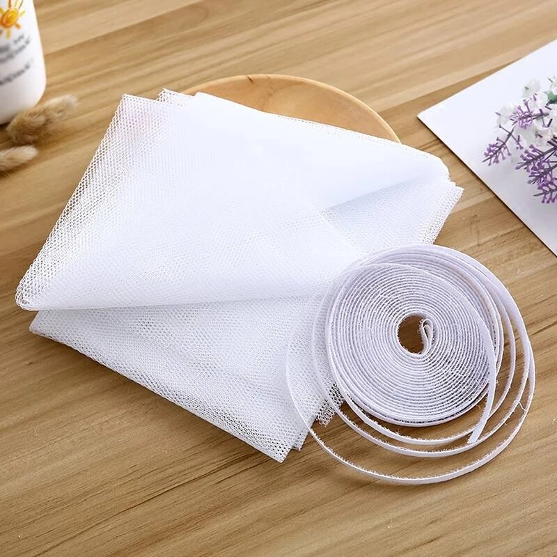 1pcs Self Adhesive Invisible Screens Summer Anti-mosquito and Insect Screens Simple Operation White Screens: Default Title