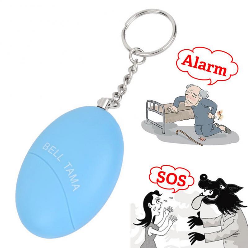 1Pcs Portable Keyring Defense Personal Alarm Girl Women Anti-Attack Security Alert Emergency Safety Mini Loud Alarm