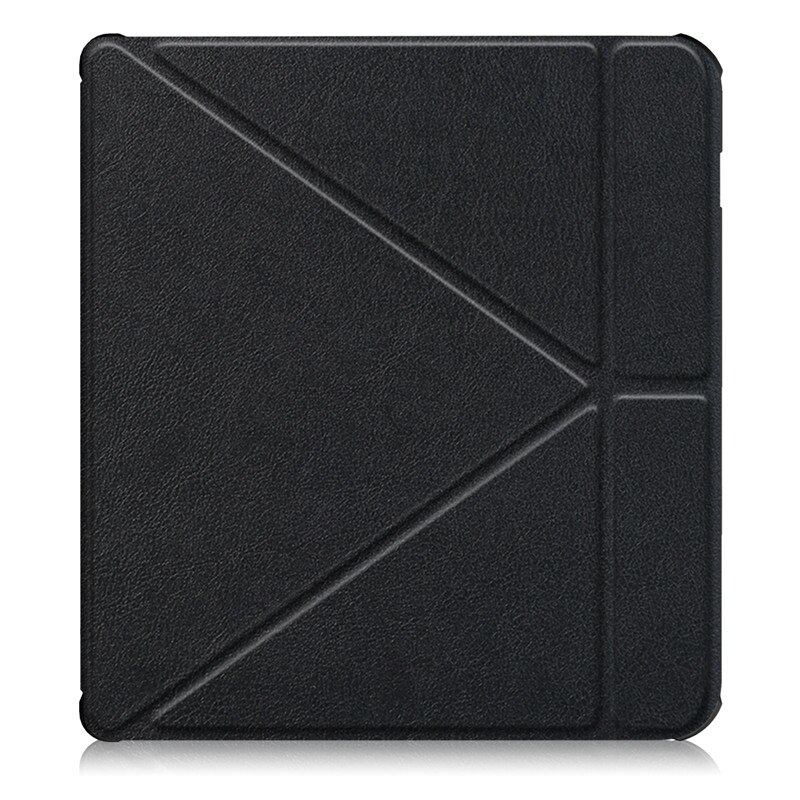 Magnetische Smart Pu Leather Cover Case Voor Kobo Libra H2o Multi-Angle Inklapbare Standaard Cover Funda Voor Kobo Libra h2O 7 "Hoesje: Black