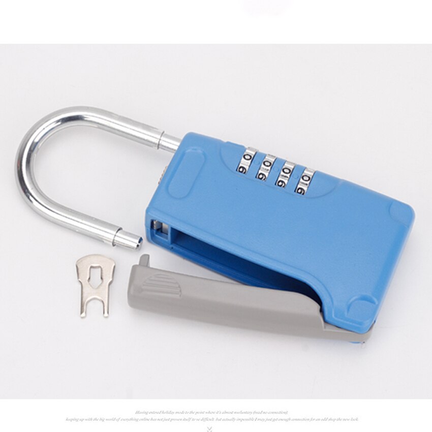 Portable Mini Password Key Safe Box Hidden Key Case 4-Digital Password Simulation Security Key Boxes Hold 4 Keys Storage Box