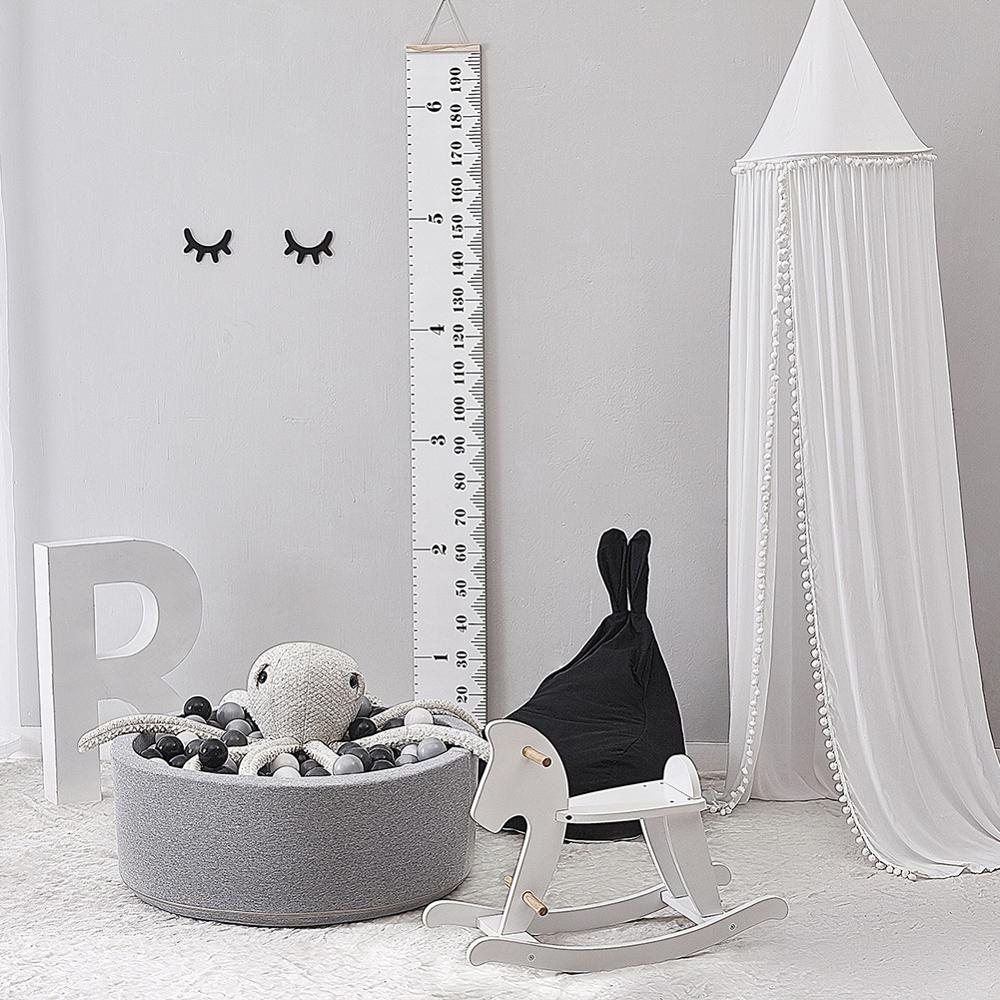 Bambino Decorazione Della Stanza Da Letto In Cotone Tenda Retine E Zanzariere Del Bambino Tenda di Cotone Appeso Cupola di Zanzara Netto Fotografia Puntelli: White