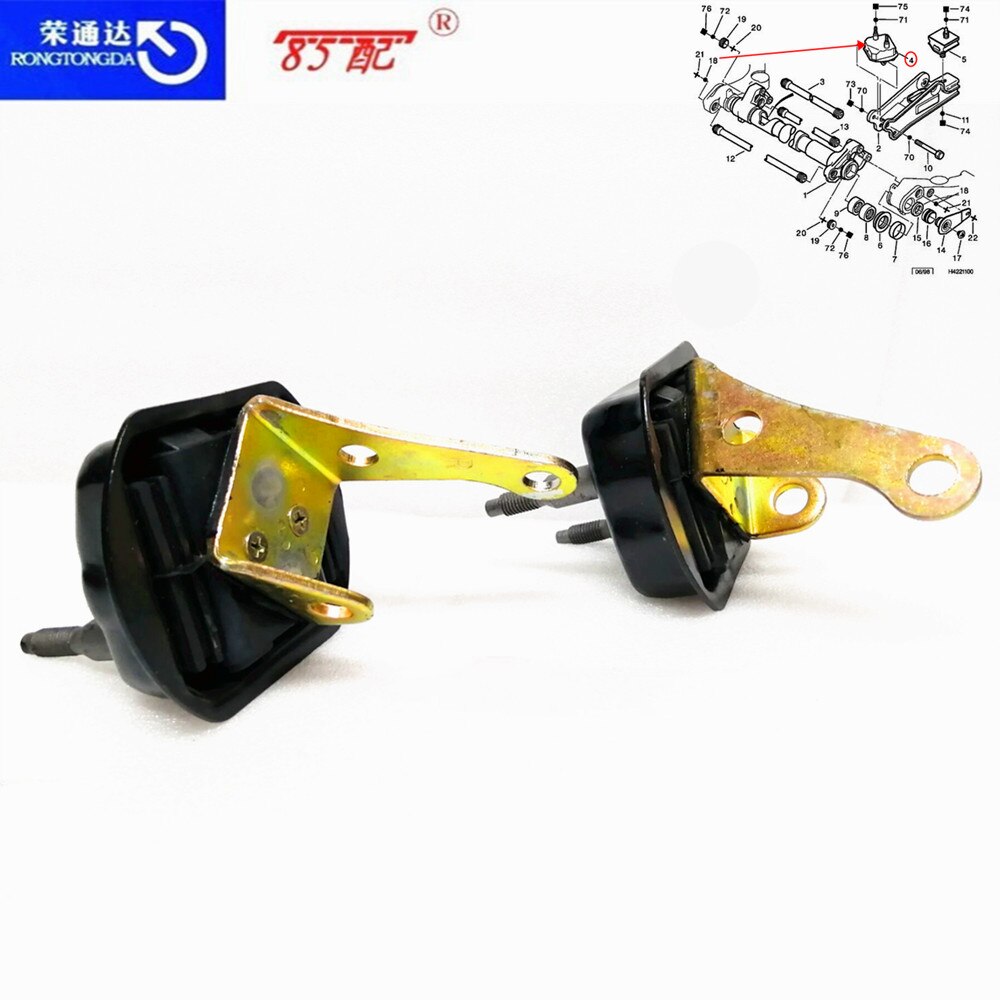 As Beam Mount Voor Achteras Ondersteuning 513169 513170 Voor Peugeot 306 Voor Citroen Zx/Ax/Xsara Achter as Elastische Lijm Verbinding: 1 Right 1 Left