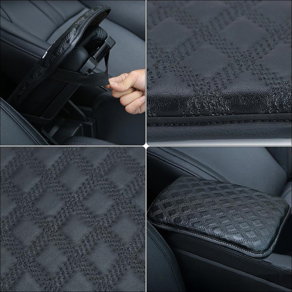 1Pc Universal Car Armsteun Cover Automobiles Auto Armsteun Middenconsole Cover Pu Lederen Kussen Protector Universal Fit Tool