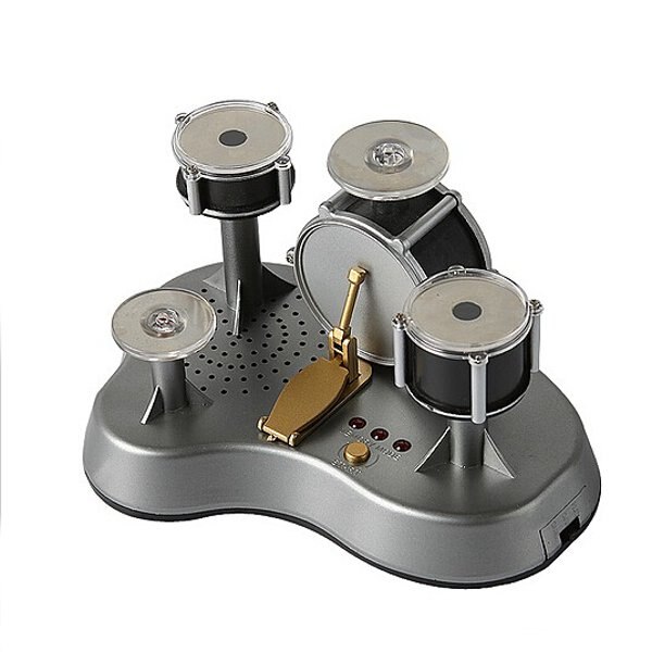 Mini Finger Trommel einstellen Trommeln LED Licht Jazz Schlagzeug berühren Empfindliche Schreibtisch Elektronische Drumset Mit Interne Lautsprecher