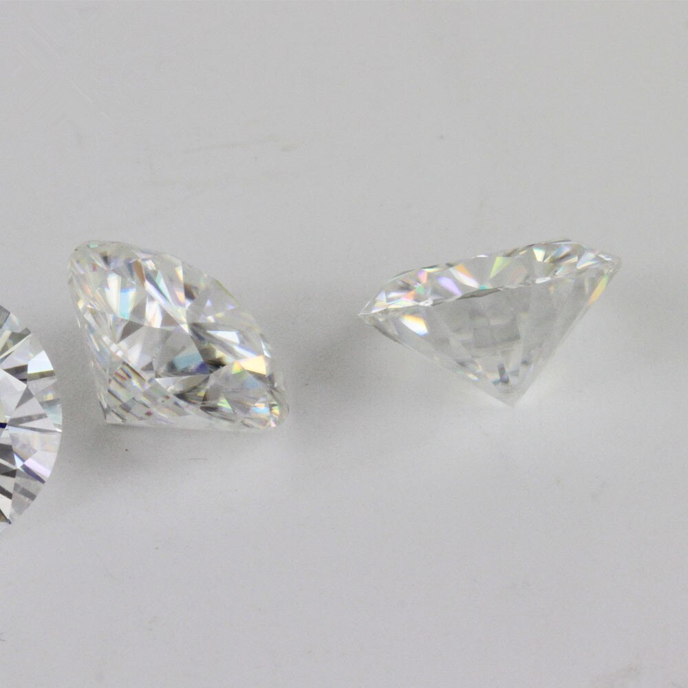 Teste positivo oferta certificado melhor qualidade atacado preço 0.8ct 6mm ij cor vvs 3ex redondo corte brilhante moissanite para anel