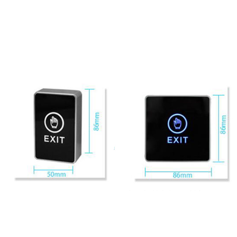 Push Touch Exit Button Door Eixt Release Button With LED Indicator for Home Security Protection for Home access Control System