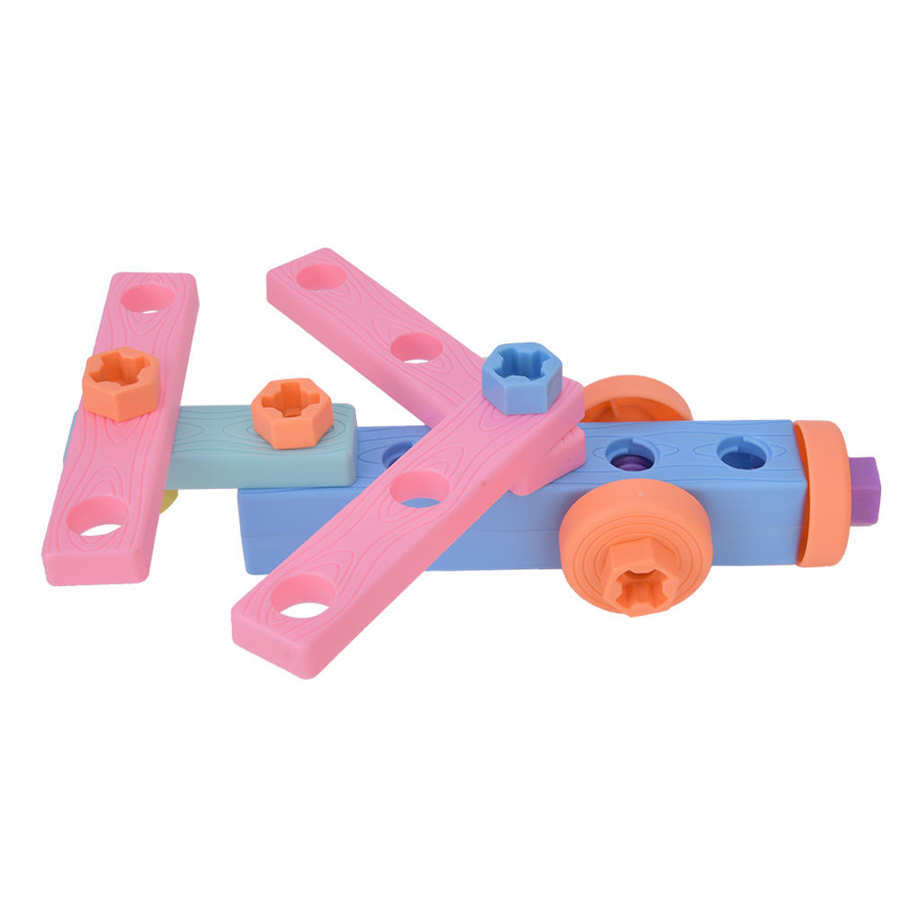Juego de tornillos de juguete, rompecabezas de tornillo, juguete educativo, juguete de bricolaje, tuerca de montaje, rompecabezas, juguete educativo para chico y niño