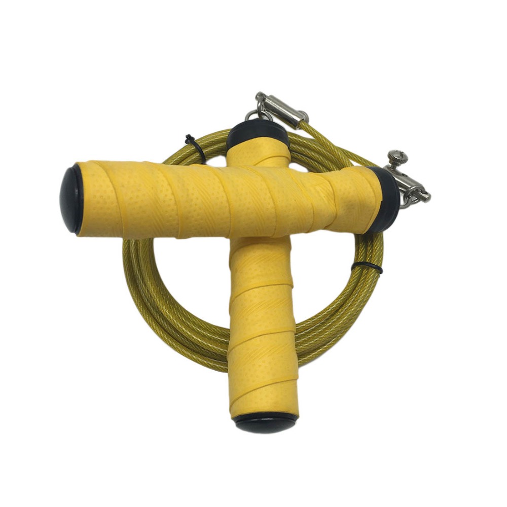 Cable de acero para saltar, comba de velocidad para Crossfit, comba de Fitness, revestimiento de goma de PVC sólido, rodamiento ajustable, Cabl de alta velocidad