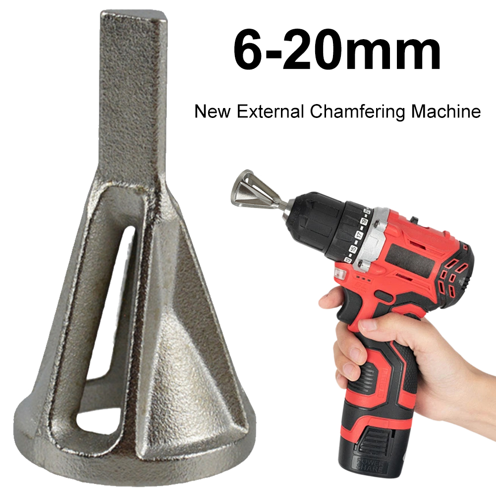 6-20mm Entgraten Externe Fase Werkzeug verhexen/Dreieck Schaft Metall Entgraten Bohrer Schnelle Entfernen Grat Werkzeug Auto Motorrad Reifen Reparatur: Gold