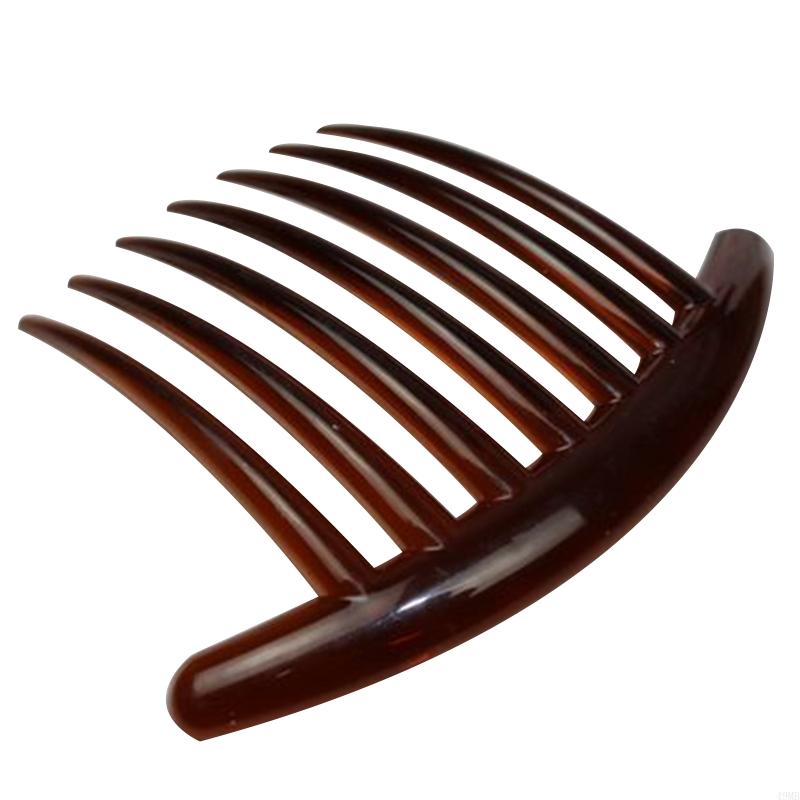 49MB côtes vache Acker longue dent disque peigne à cheveux 7 dents peigne insérer peigne cheveux: Marron