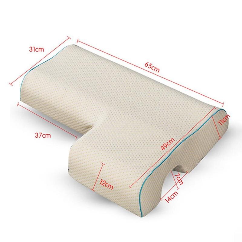 1pc Couple Pillow Home Memory Foam Pillow Breathable Skin-friendly Hug Rebound 1.7kg Slow Pillow Arch B4L4