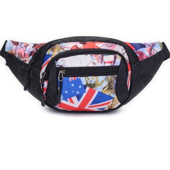 Women Waist Funny-Pack kidney Belt-Bag Running Cycling Outdoor Banana Flower bum bag Pouch sac banane saszetka na biodra: H