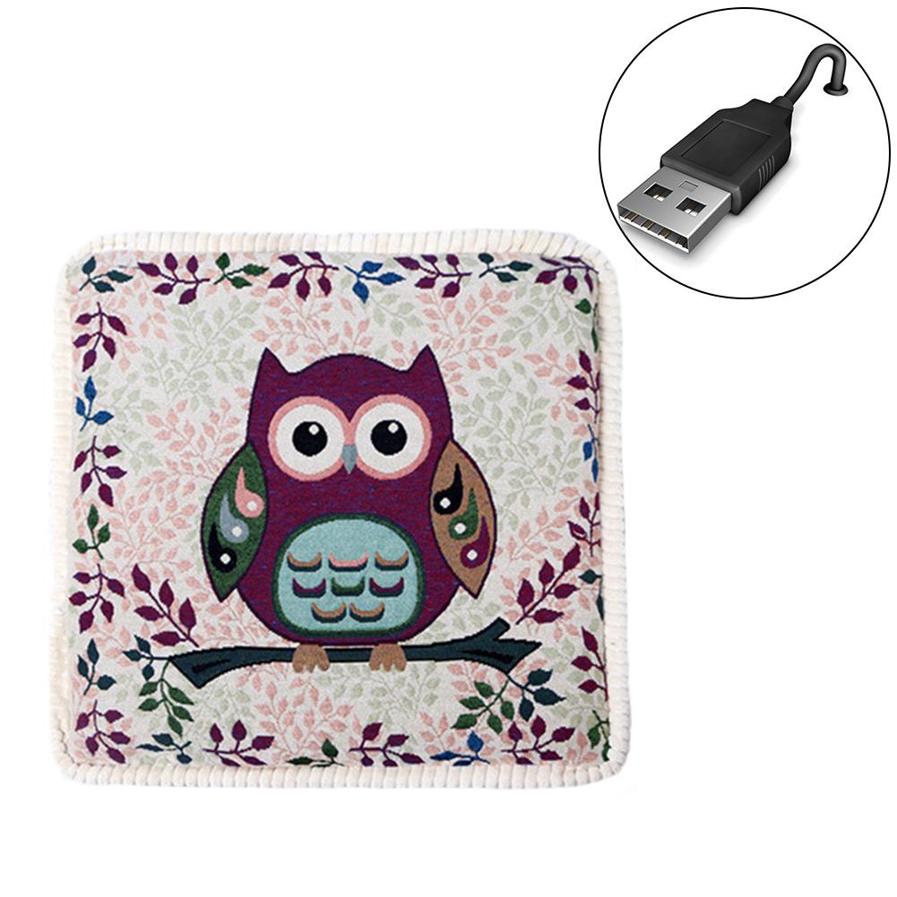 USB sowa poduszki ogrzewanie ogrzewanie elektryczne poduszka na siedzenie z możliwością prania zima ogrzewane mata mata dla domu biura szybkie ocieplenie