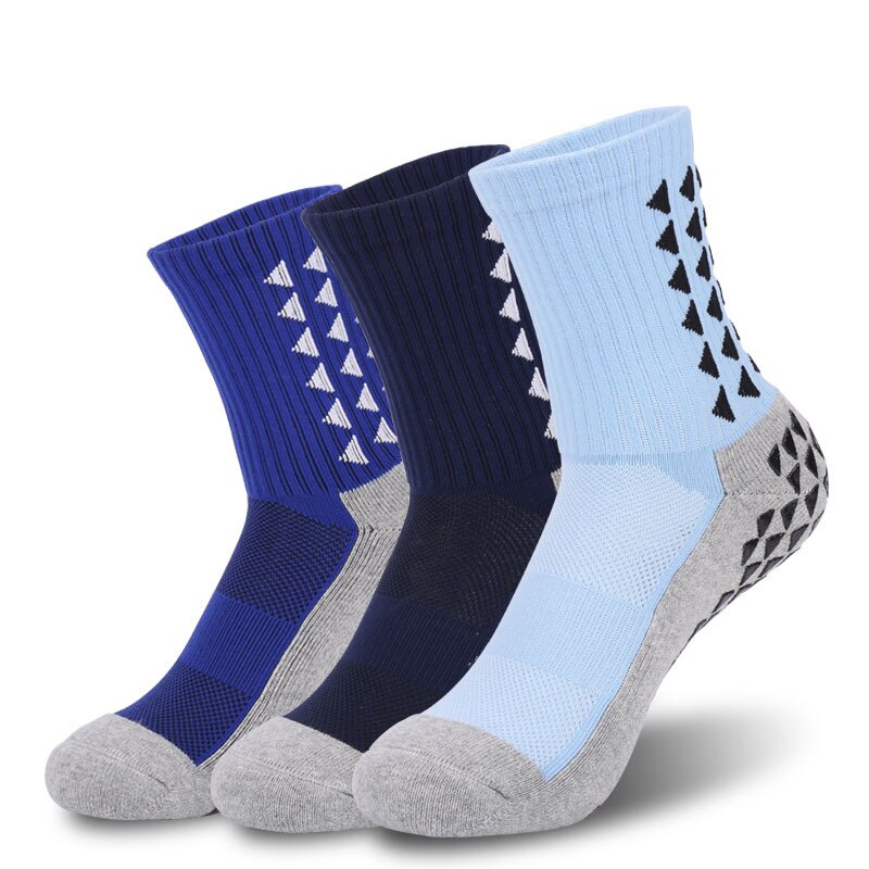 Vinter mænds fodbold sokker skridsikker håndklæde bund bomuld sport fodbold sok  eu 39-44