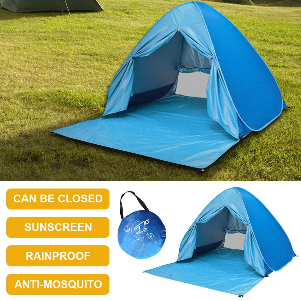 Automatische Camping Zelt Schiff Strand Zelt Schnell Bauen 2 Personen Zelt Instant Pop Up Öffnen Anti UV Markise Zelte Im Freien sunshelter 4: Default Title
