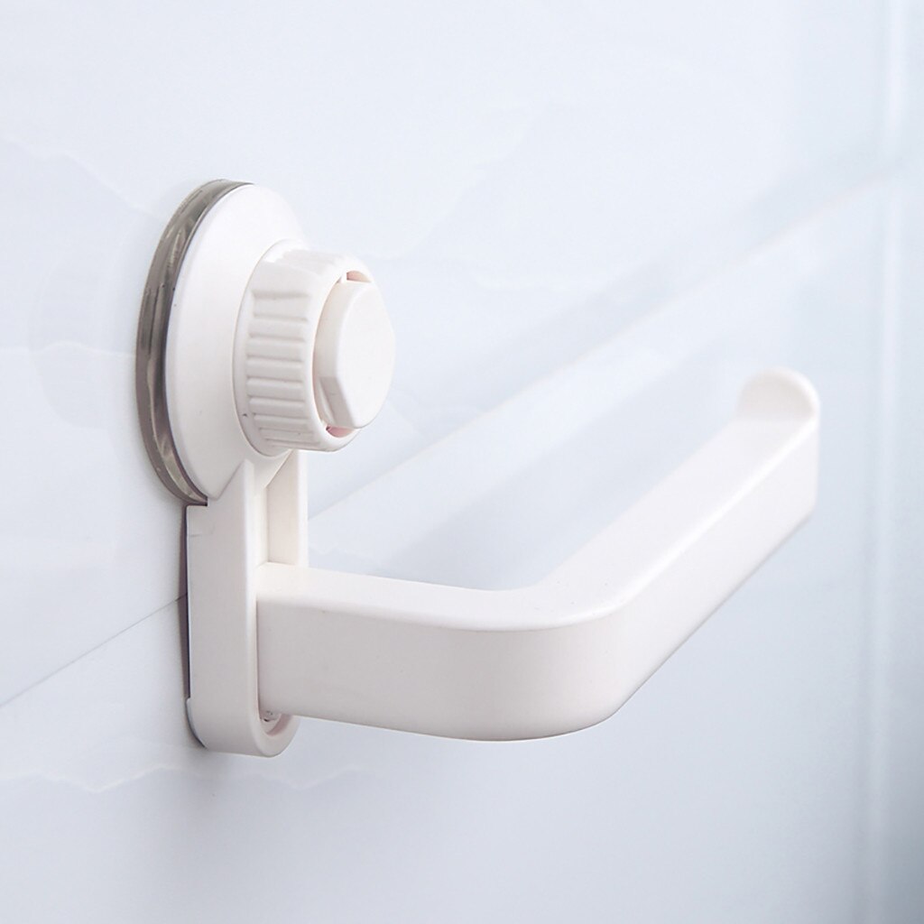 Toilet Paper Holder Super Storage Suction Cup Wall Mount Removable Rack M0813