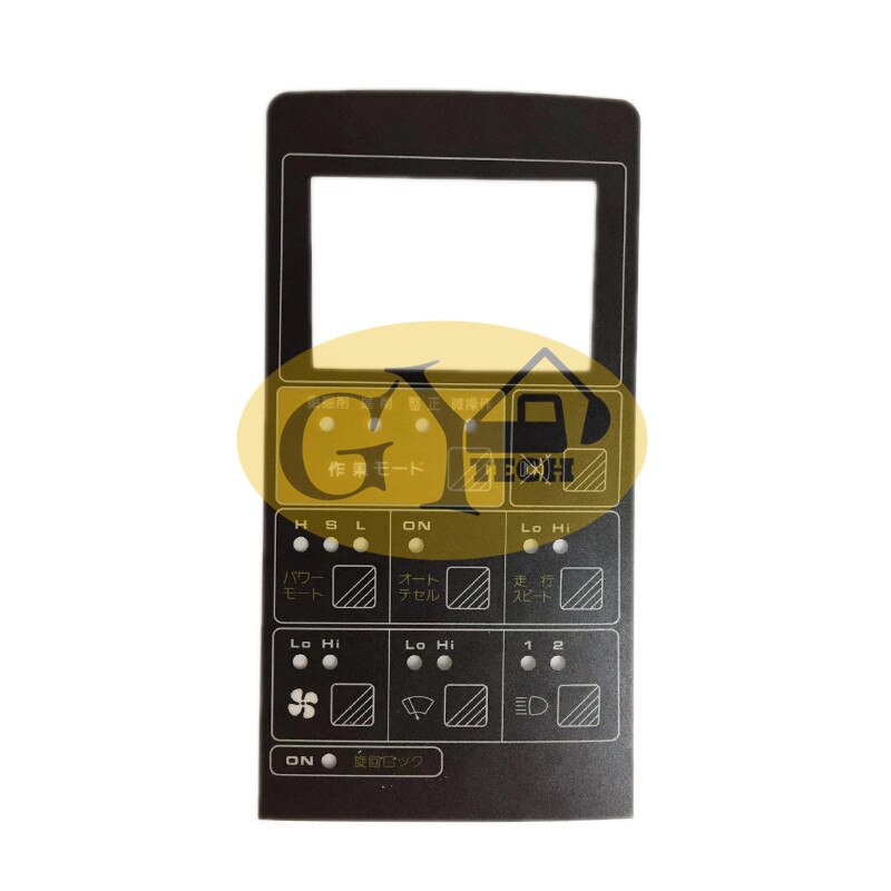 PC200-5 7824-72-2101 excavator monitor sticker for Komatsu excavator display guage with 3M glue