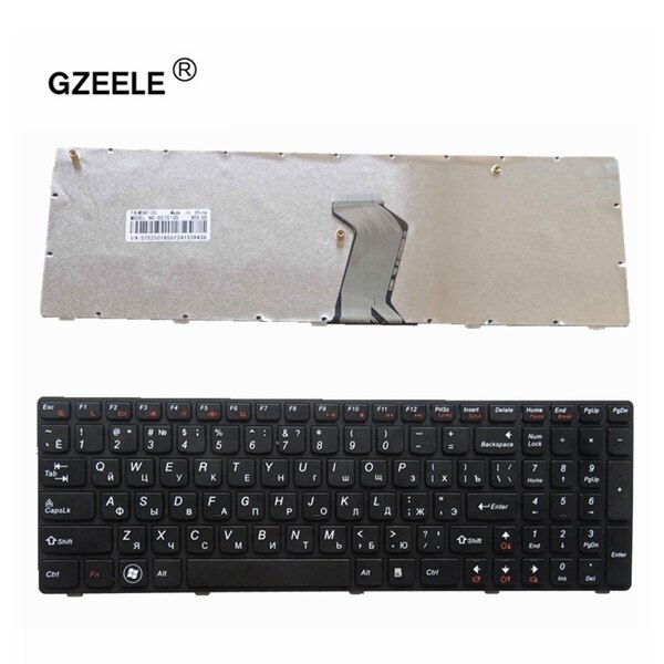 RU laptop klawiatura robić lenovo G570 G575 Z560 Z560A Z560G Z565 G570ach G570G G575AC G575AL G575GL G780 G770 G560 rosyjska RU: czarny