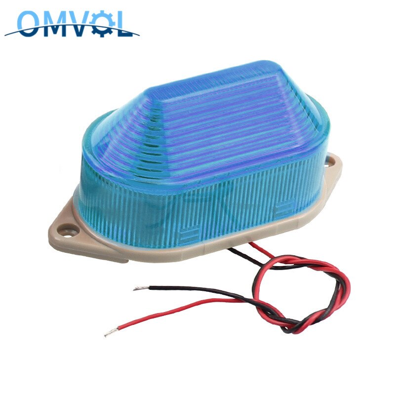 N-3051 Lampje Strobe Signaal Waarschuwingslampje Lamp Kleine Knipperlicht Security Alarm 12V 24V 220V Led: AC110V BLue