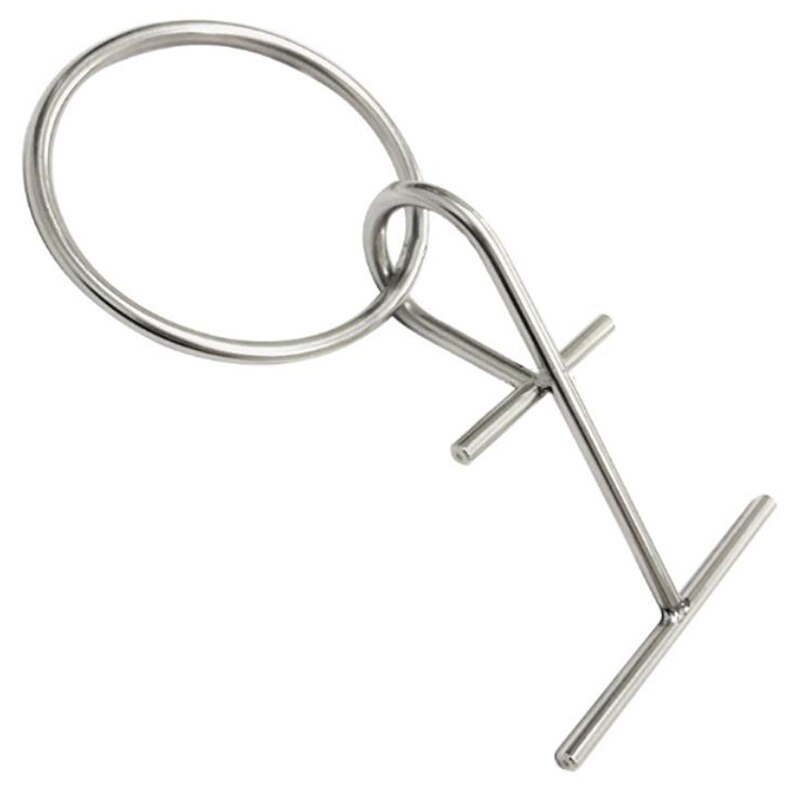 Portable Dock Cleat 316 Stainless Steel with O-Ring for Fenders, Bumpers, Mooring Line Marine Grade