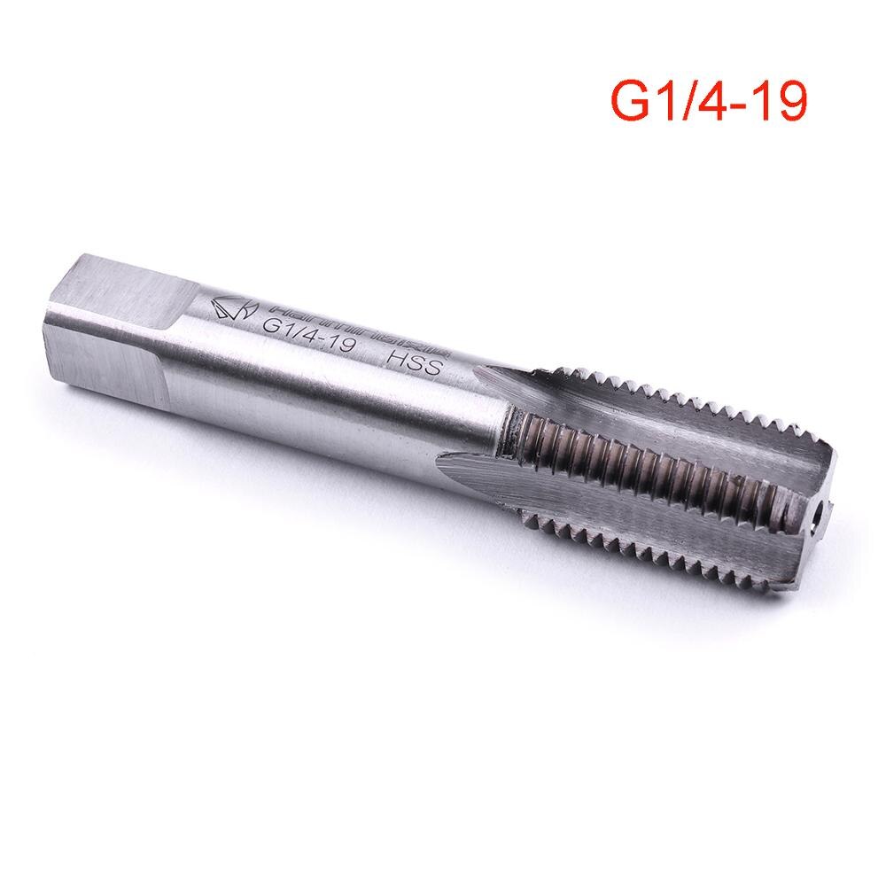 HSS Straight Flute Plug Tap Machine Drill Bits G1/4 1/8 1/16 UK US System: G 1 4-19