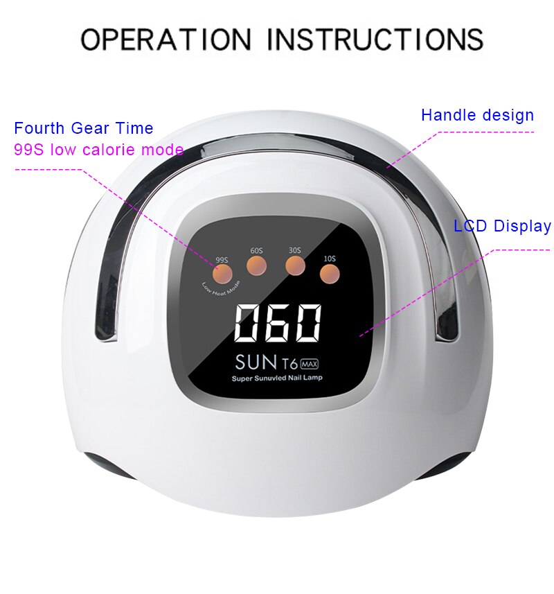 SUN T6 MAX – lampe UV à 57 led pour sécher tout vernis à ongles Gel UV, avec four à détection de mouvement, outil de manucure, nouveauté